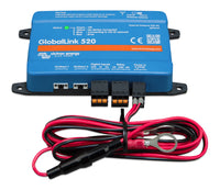 Angled view of GlobalLink 520 with complete wiring harness and connectors installed