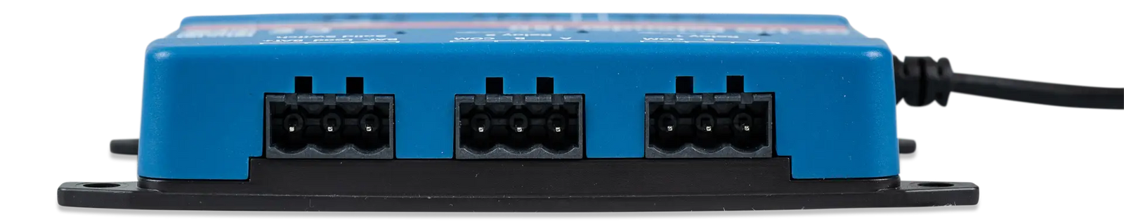 Rear view of Victron GX IO-Extender 150 with relay and solid state switch terminals