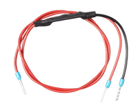 Victron inverting remote on-off cable with red and black wires and blue insulated crimp terminals