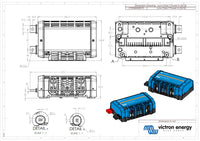 Technical dimension drawing of Lynx Class-T Power In with measurements in millimetres