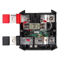 Internal view of Lynx Shunt 1000 with a CNN fuse installed on the M8 busbar