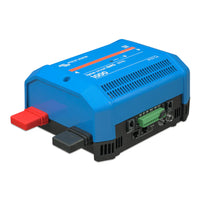Angled right-side view of the blue Victron Lynx Smart BMS 1000 unit