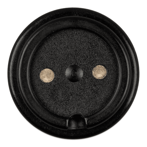 Front face of the magnetic MagCode power port showing dual circular contact points