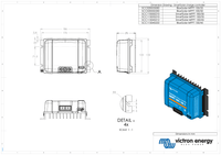 Dimensional drawing of the Victron SmartSolar MPPT 150/35 showing measurements in millimetres