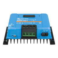 Close-up of the SmartSolar MPPT 150/60-Tr connection area and terminal blocks