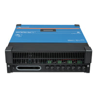 Bottom panel view of the Victron MPPT RS 450/200 with cable glands and power switch