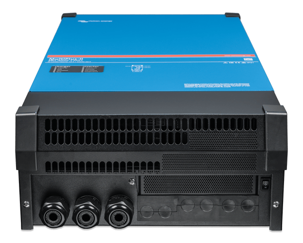 Bottom external view showing cable entry glands and main power switch