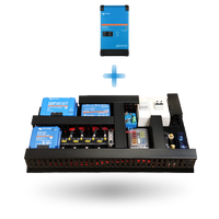 Diagram showing Victron MultiPlus-II inverter separate from the main Exotronic pre-wired board