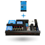 Diagram showing Victron MultiPlus-II inverter separate from the main Exotronic pre-wired board
