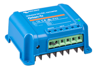 Angled view of the Victron Orion-Tr 12 to 24V converter housing showing robust build quality