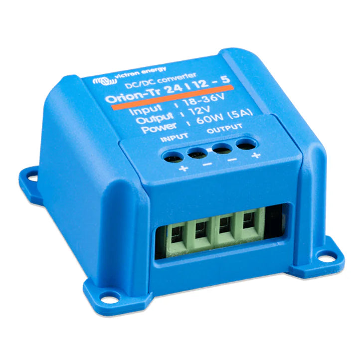 Isometric view of Victron Orion-Tr 24/12-5 DC-DC converter