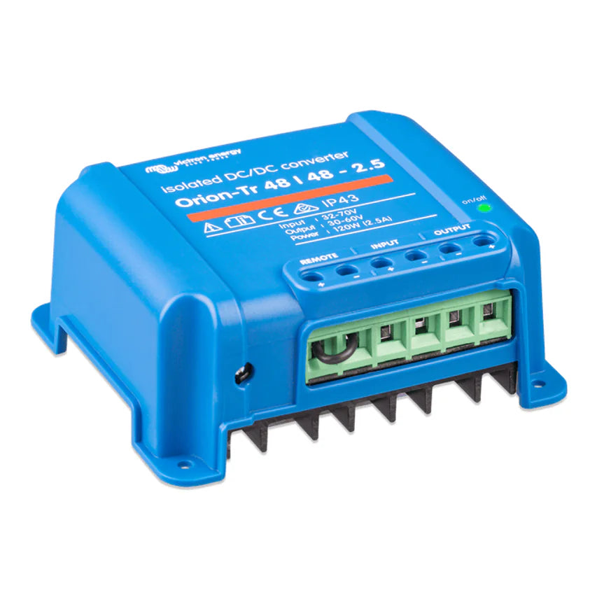 Rear angled view of the isolated converter housing and terminal access