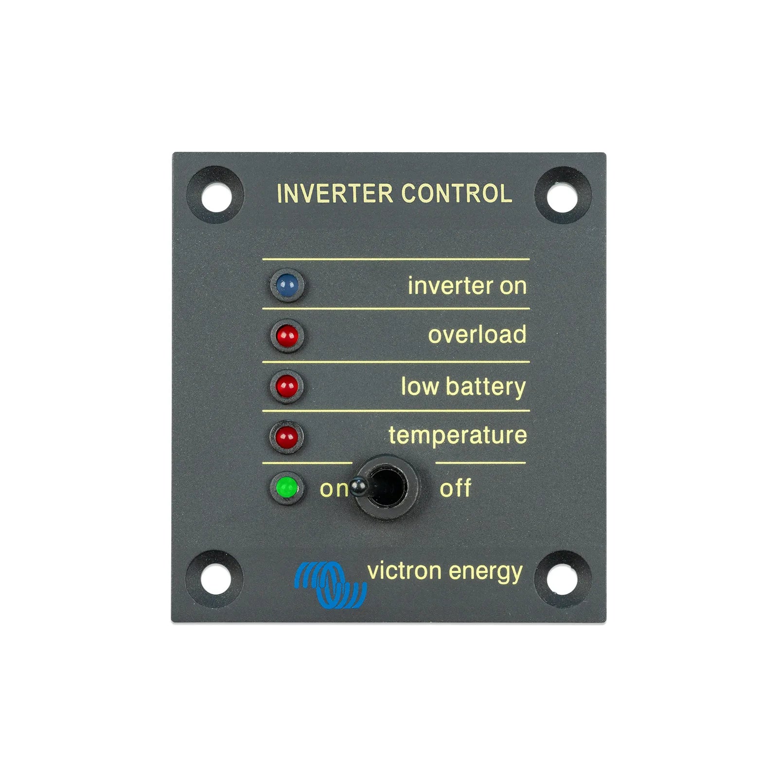 Victron Phoenix Inverter Control panel with status LEDs and toggle switch
