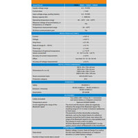 Full technical specification table for the Victron SmartShunt series