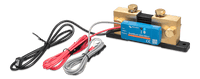 Isometric view of Victron 1000A SmartShunt including measurement and communication cables