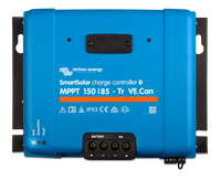 Blue Victron SmartSolar MPPT 150/85-Tr VE.Can charge controller with screw terminals and status LEDs