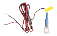 Temperature sensor cable featuring a battery ring terminal and two pin connectors for Victron GX systems