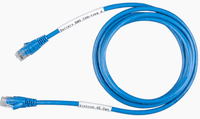 Blue 1.8m RJ45 communication cable with labels for Victron VE.Can and Battery BMS Type A connections