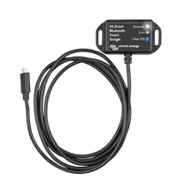 Victron VE Direct Bluetooth Smart Dongle with coiled connection cable and mounting tabs