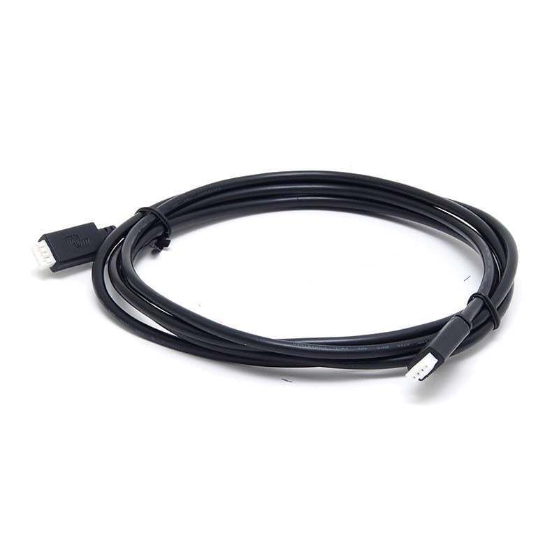 Coiled 1.8m black VE.Direct cable with 4-pin white connectors