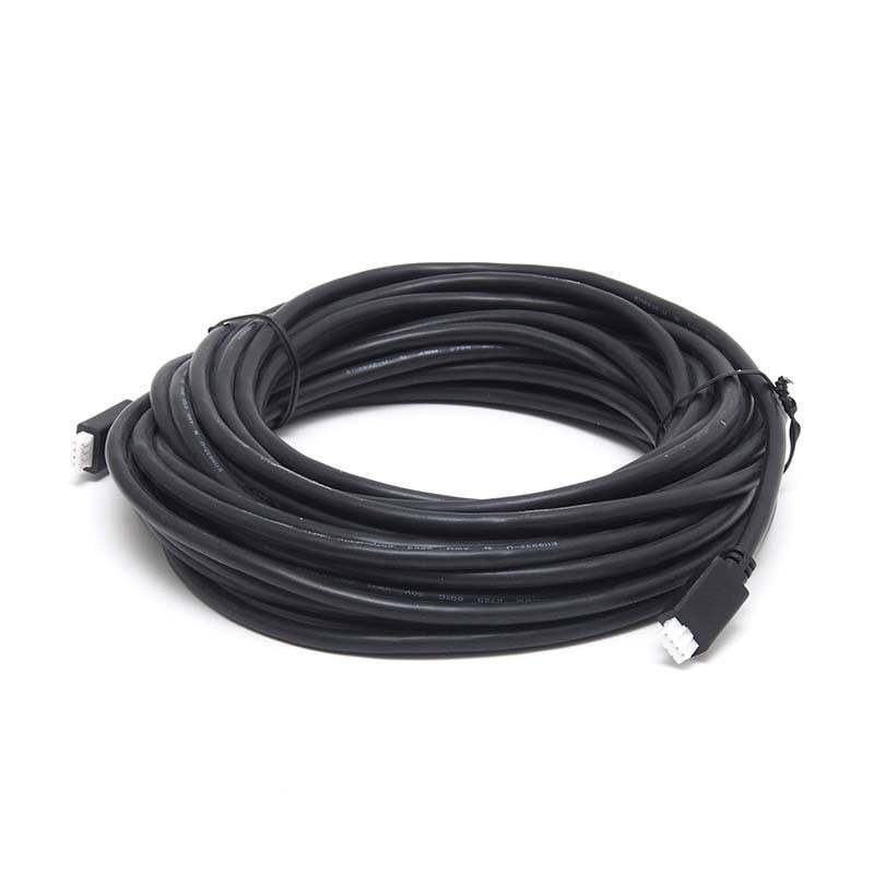 Coiled 10m black VE.Direct cable with 4-pin white connectors