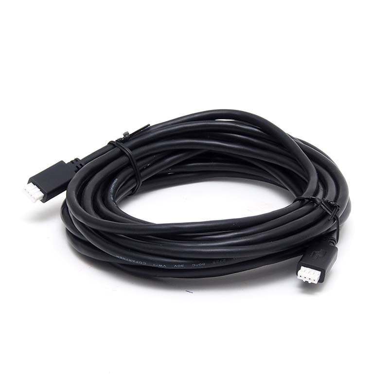 Coiled 5m black VE.Direct cable with 4-pin white connectors
