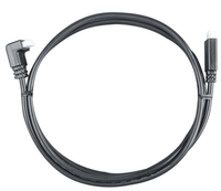 Black 0.9m VE.Direct cable featuring one right-angle connector and one straight white connector
