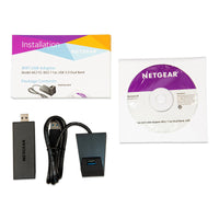 Package contents including WiFi module, dock, manual, and software CD