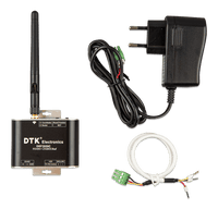 Victron Zigbee to RS485 converter module with antenna attached and separate power components